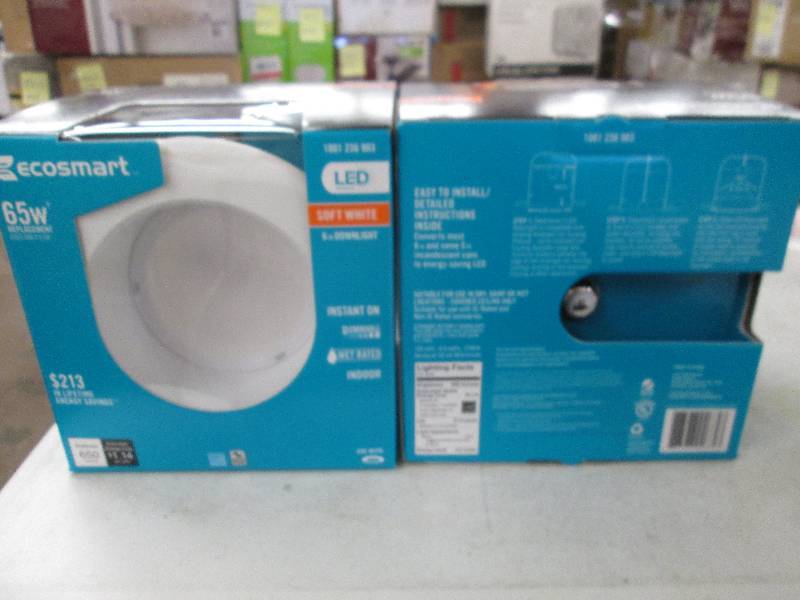 lot 73 image: 2 Ecosmart LED technology 6 inch do...