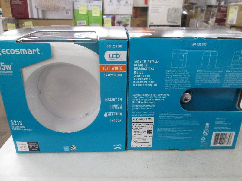 lot 74 image: 2 Ecosmart LED technology 6 inch do...