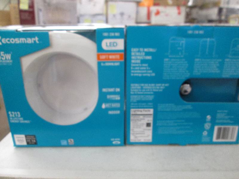 lot 76 image: 2 Ecosmart LED technology 6 inch do...