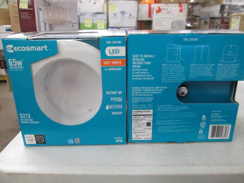 lot 77 image: 2 Ecosmart LED technology 6 inch do...