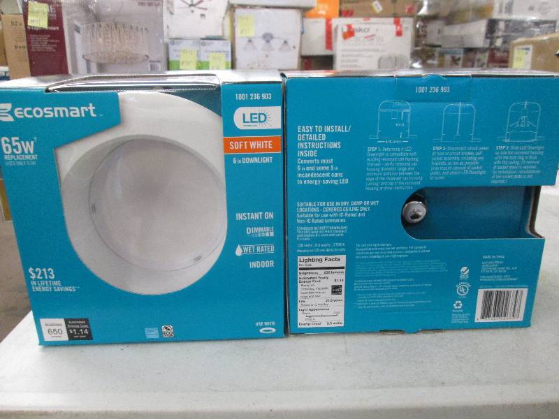 lot 78 image: 2 Ecosmart LED technology 6 inch do...