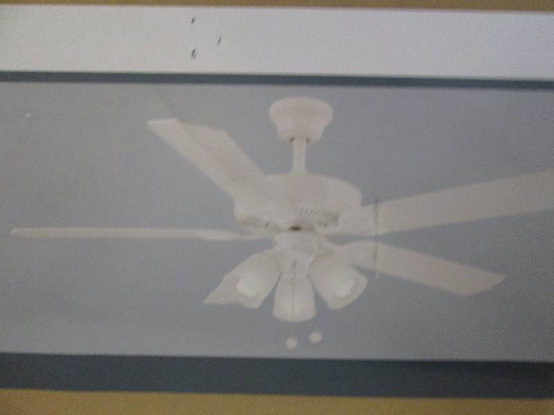 lot 108 image: 52 brookhurst white ceiling fan op...