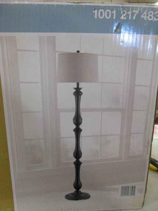 lot 114 image: Hampton Bay floor lamp 3-way switch...