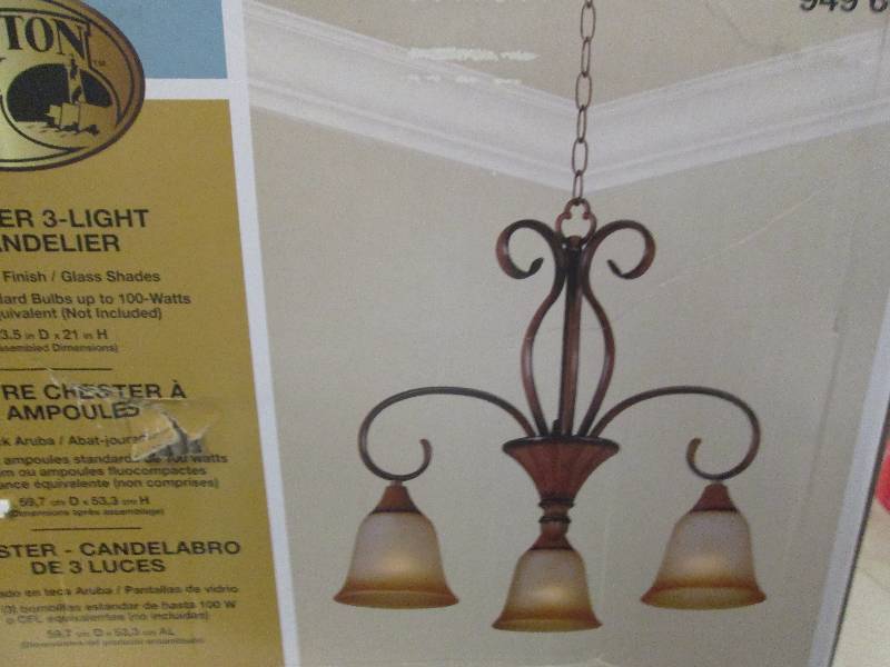 lot 152 image: hampton bay chester 3 light chandel...