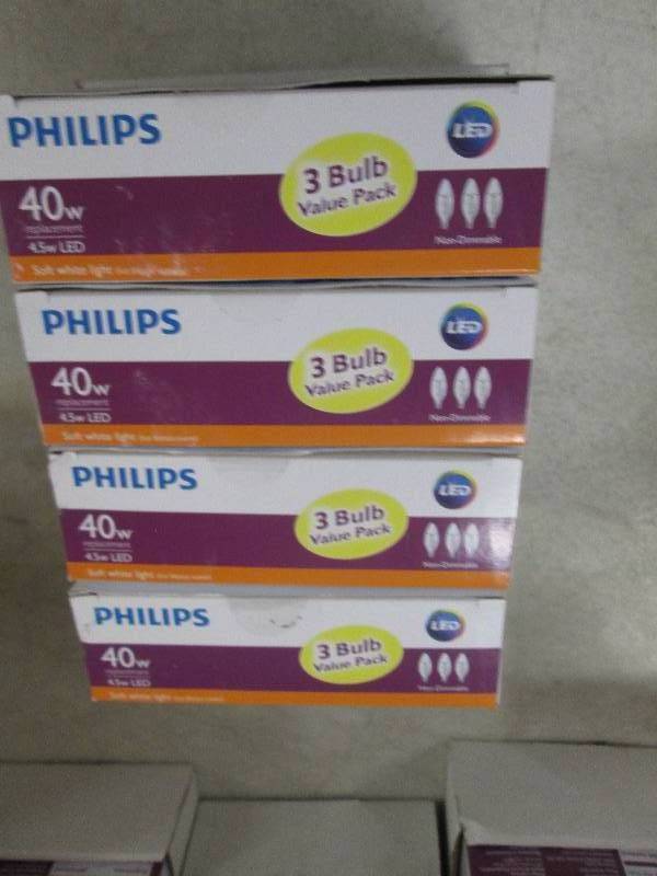 lot 161 image: philips LED 40w replacement 4.5w LE...