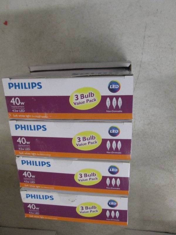 lot 162 image: philips LED 40w replacement 4.5w LE...