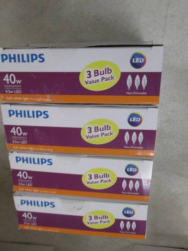 lot 163 image: philips LED 40w replacement 4.5w LE...
