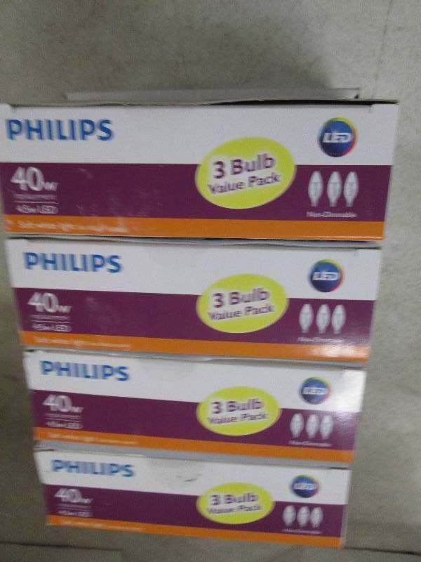 lot 164 image: philips LED 40w replacement 4.5w LE...