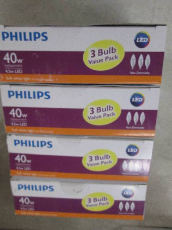 lot 166 image: philips LED 40w replacement 4.5w LE...