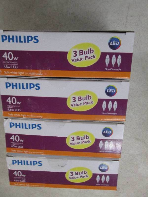 lot 173 image: philips LED 40w replacement 4.5w LE...