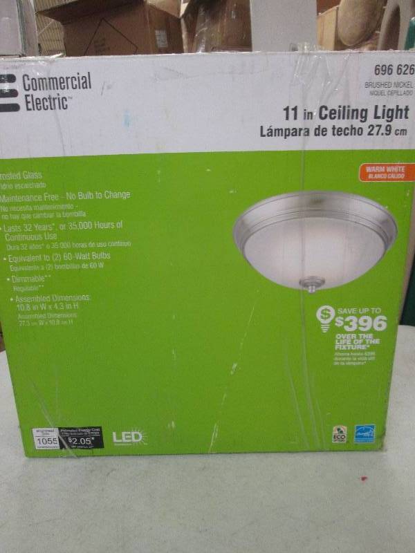 lot 182 image: comercial electric 11 ceiling ligh...