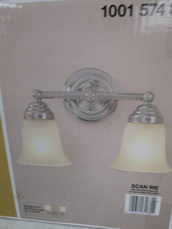 lot 187 image: hampton bay 2 light vanity fixture ...