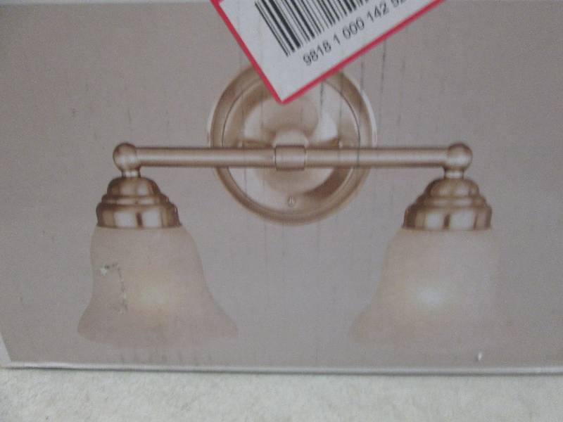 lot 189 image: hampton bay ashhurst 2 light vanity...
