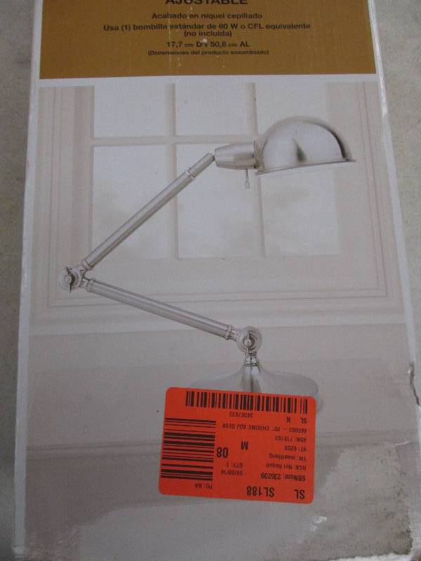 lot 202 image: hampton bay adjustable table lamp b...