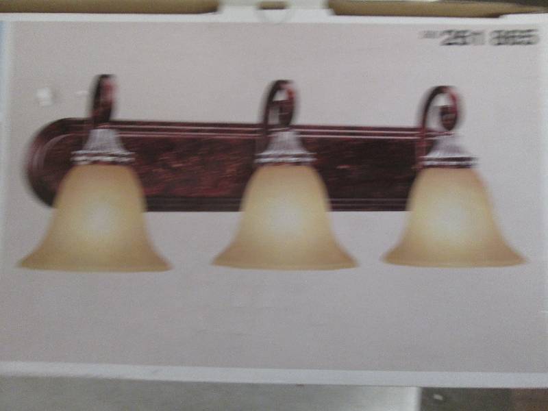 lot 219 image: hampton bay 3 light bath bar oxide ...