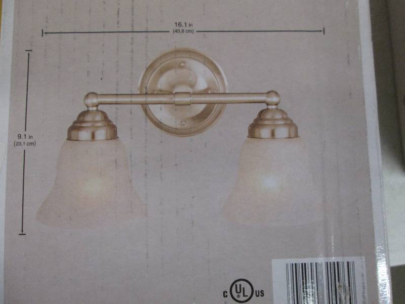 lot 232 image: hampton bay ashhurst 2 light vanity...