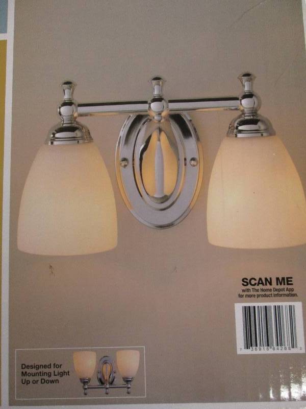lot 238 image: hampton bay 2 light vanity fixture ...