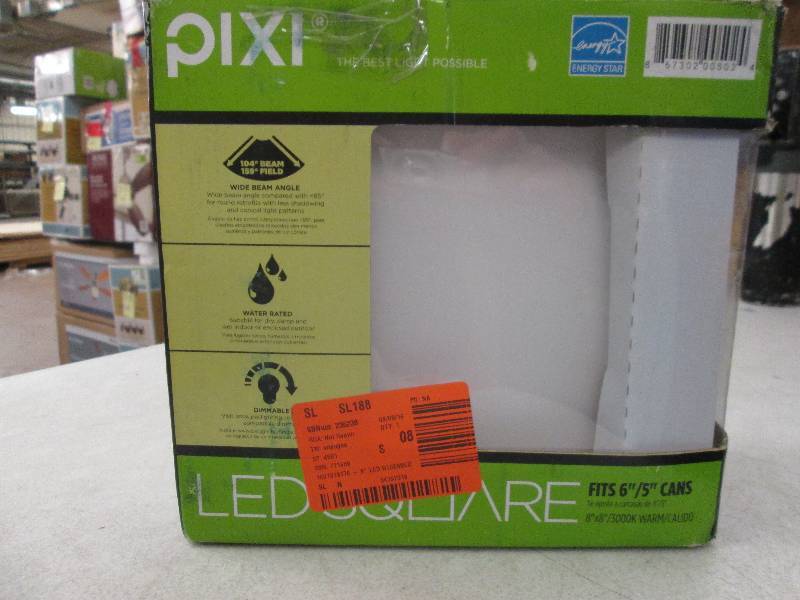 lot 246 image: Pixi LED square fits 56 cans ope...
