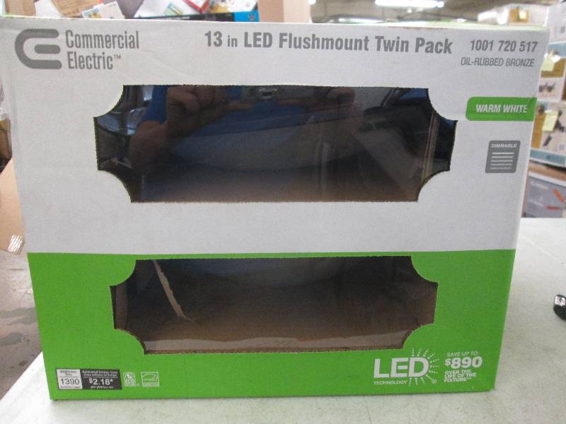 lot 265 image: 2 pack of Commercial electric 13 f...