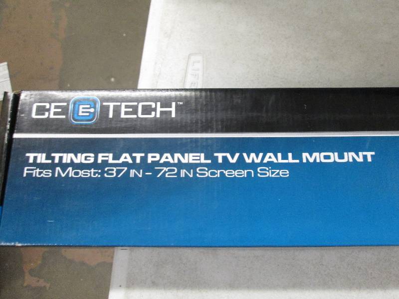 lot 268 image: CE TECH  tilting flat panel tv wall...