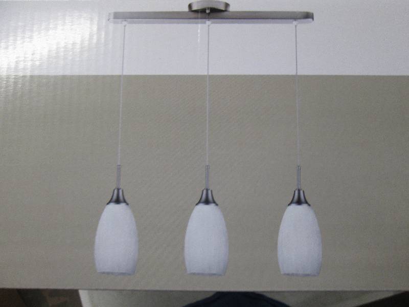 lot 280 image: Peak collection 3 light hanging lam...