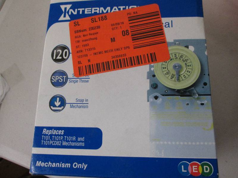 lot 302 image: 24 hour mechanical time switch open...