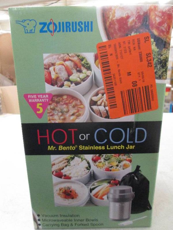 lot 305 image: Zojirushi hotcold mr.bento stainle...