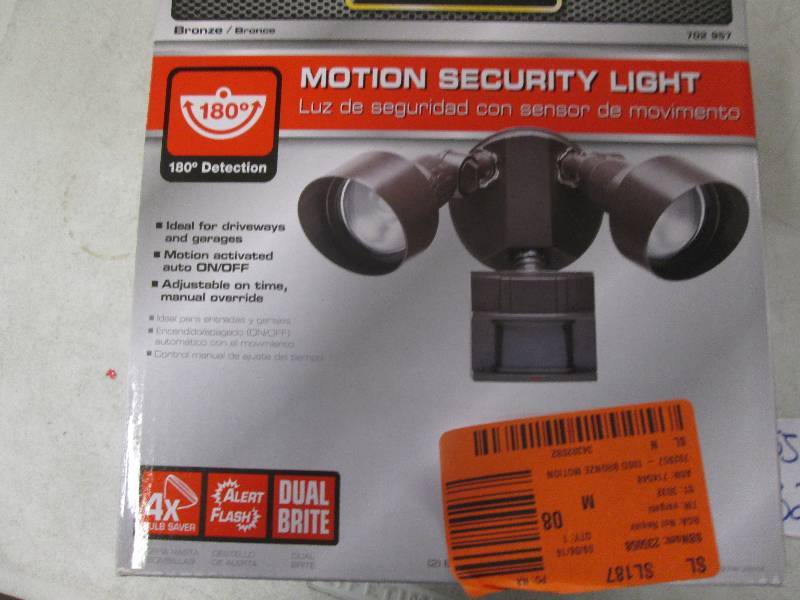 lot 323 image: defiant motion light open box...