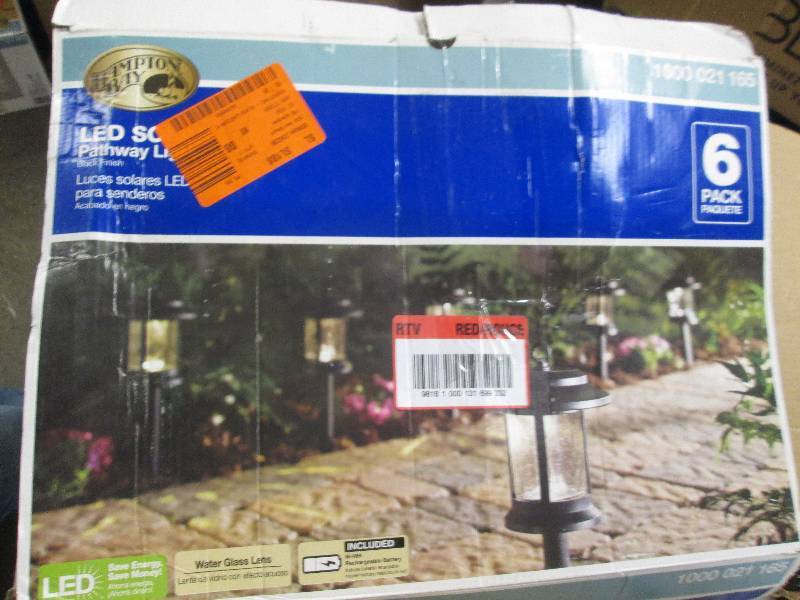 lot 326 image: Hampton bay 6 pack of solar lights ...