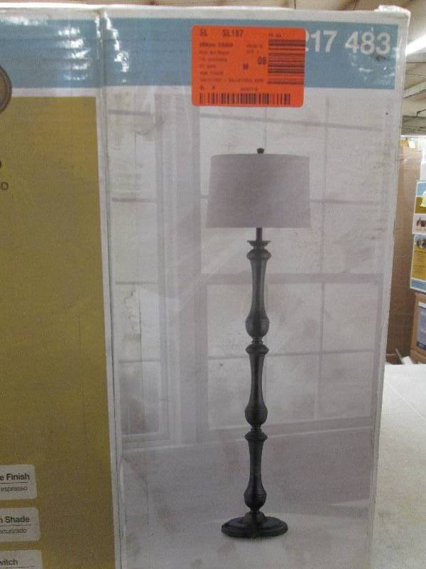 lot 344 image: Hampton Bay floor lamp ...