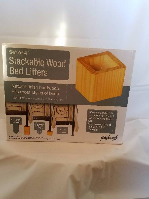 Stackable Wood Bed Lifters