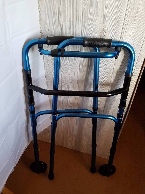 Blue Folding Walker