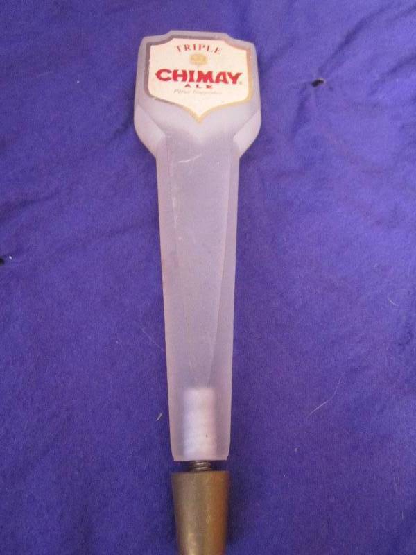Triple chimay ale beer tap...