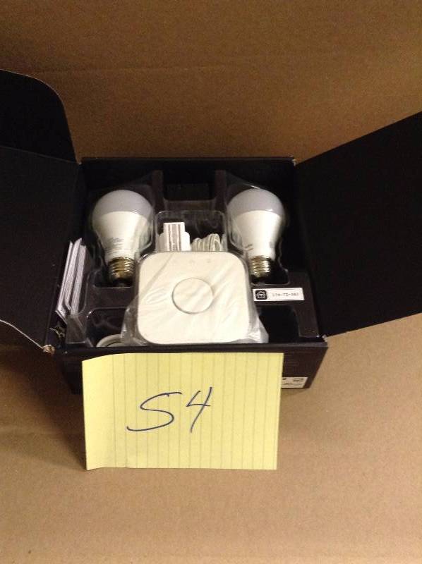 lot 54 image: Philips Hue White A19 Starter Kit (455287)