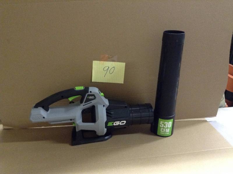 lot 90 image: Ego Bower LB5300 530 CFM Cordless Blower Tool Only not used
