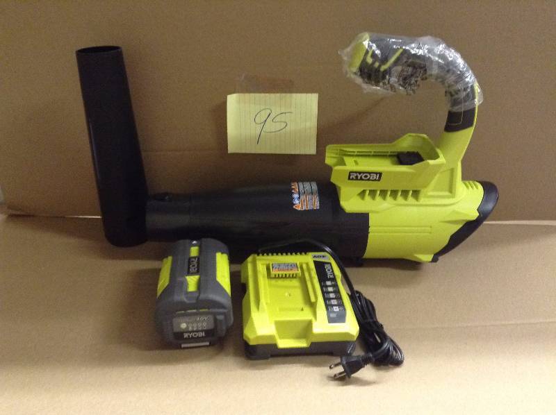 lot 95 image: Ryobi 40V Cordless Blower Gas Like Power never used