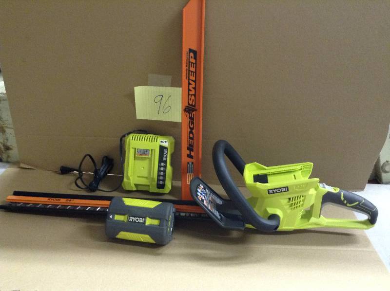 lot 96 image: Ryobi 40V Lithium 24in cordless hedge trimmer