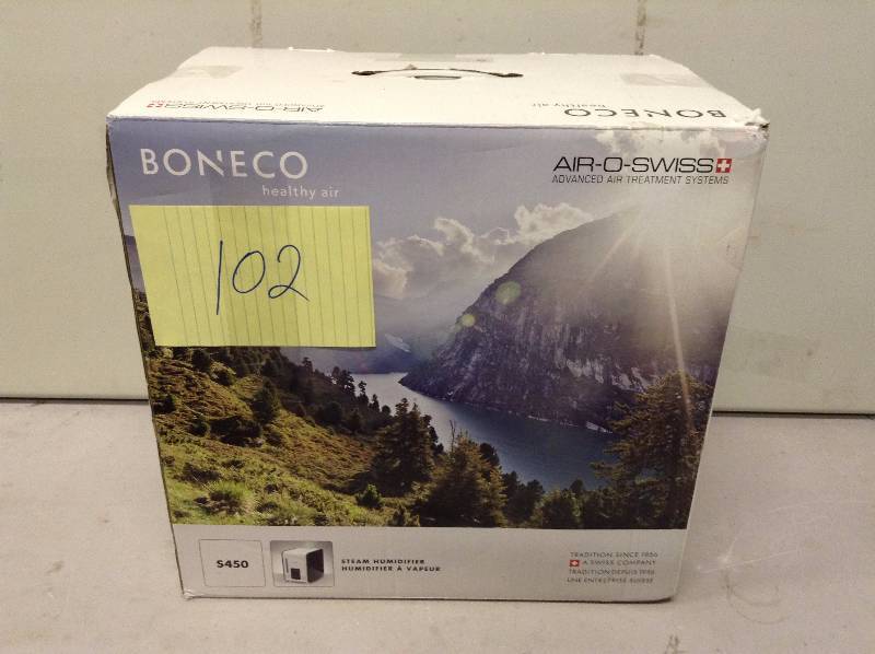 lot 102 image: BONECO Steam Humidifier - S450 never used Retails for $260