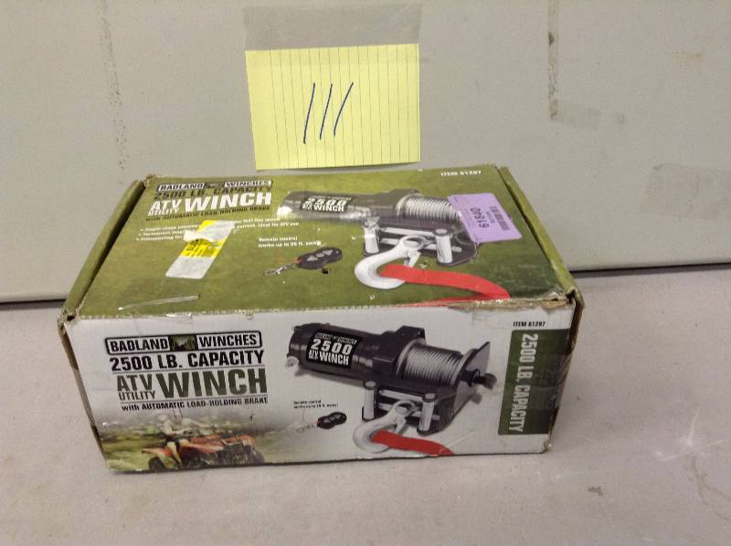 Badland Winches 2500 Lb Capacity ATV utility Winch KX Real Deals St