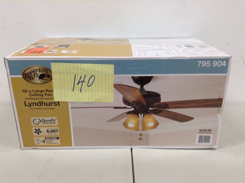 Hampton Bay Lyndhurst 52 In Ceiling Fan Never Used Kx Real Deals St Paul Thanksgiving Auction Friday 11 25 16 Tools Holiday Decor Lightning Housewares And More Shipping Available K Bid