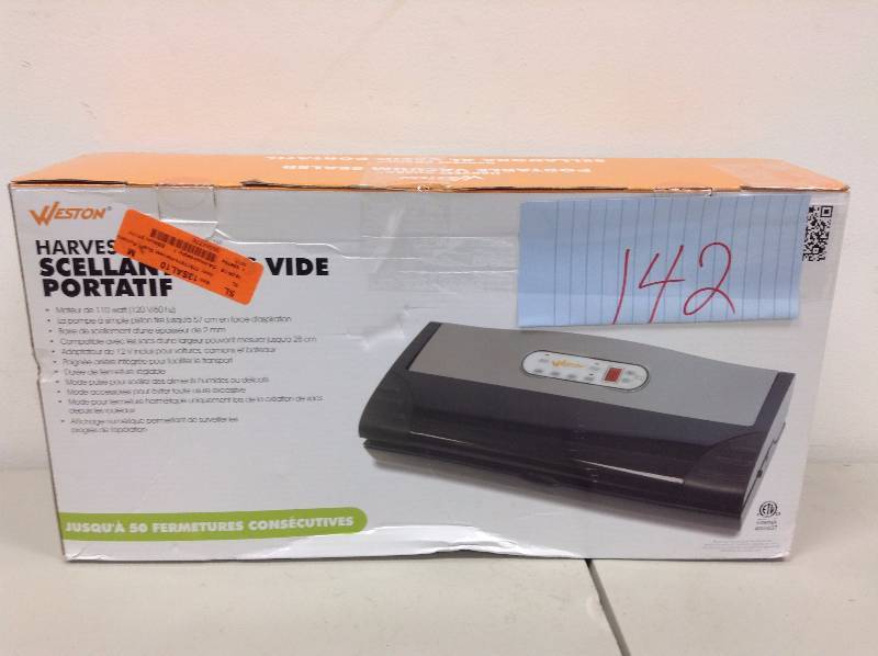 lot 142 image: Weston Portable Vacuum Sealer