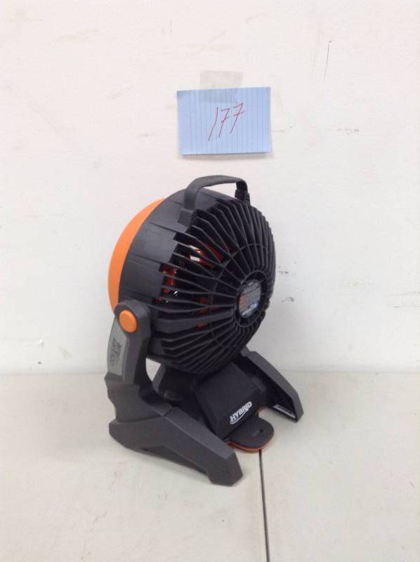 lot 177 image: Ridgid 18V Hybrid Fan R860720B Never used Tool Only