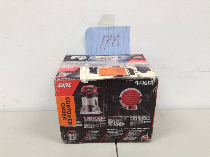 lot 178 image: Skill 1 34 HP Router Never used