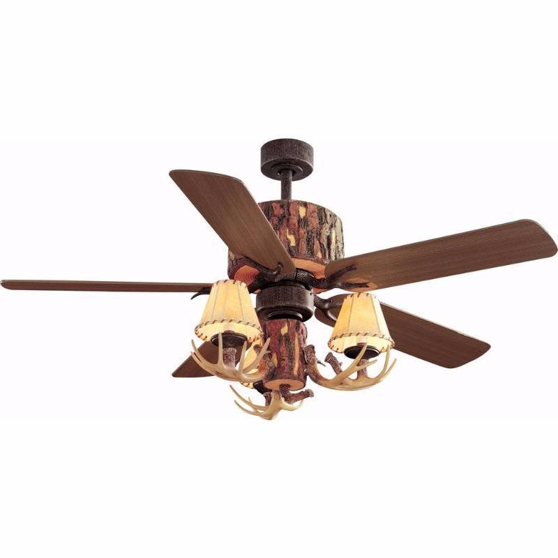 lot 86 image: Hampton Bay Ceiling Fans Lodge 52 in. Nutmeg Ceiling Fan brown YG098-NM never used