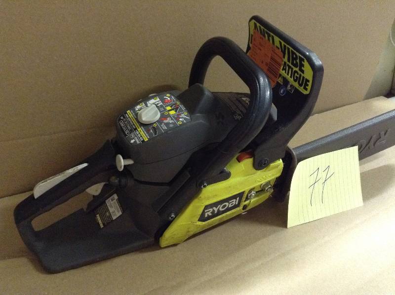 lot 77 image: Ryobi 14 in Chain Saw used in working condition