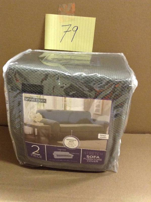 lot 79 image: Maytex Smart Cover Stretch Sofa Furniture Cover Never Used