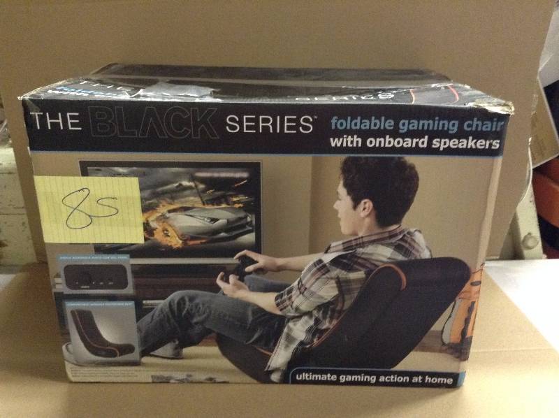 lot 85 image: The Black Series foldable gaming chair never used