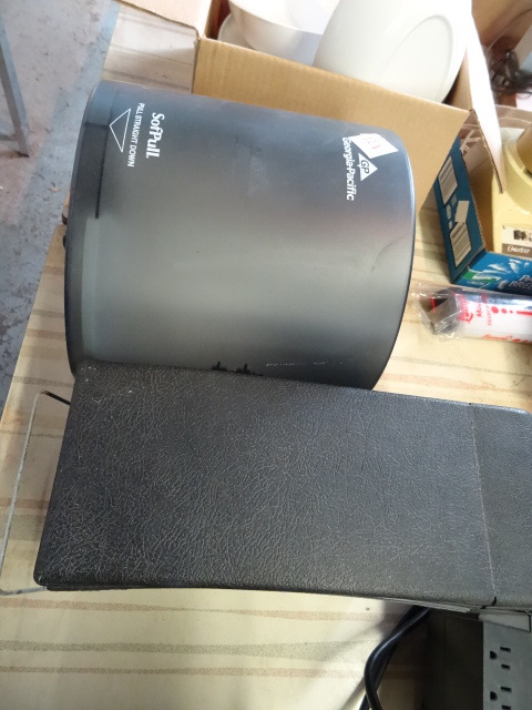 lot 121 image: GP Roll Towel Dispenser. In Vehicle Arm Rest