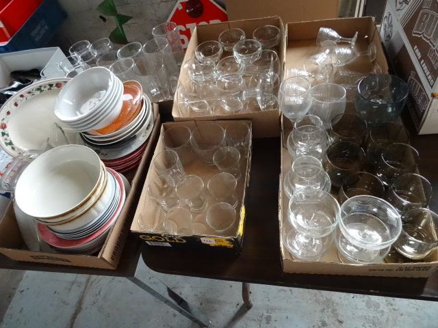 lot 126 image: Misc. Dishes and Glassware
