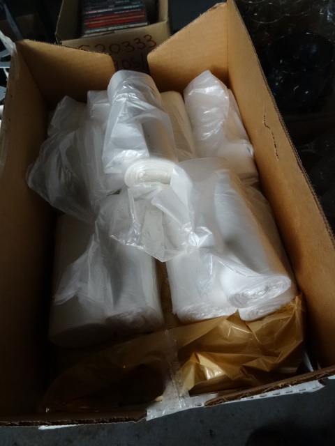 lot 132 image: Box of Misc. Garbage Bags.